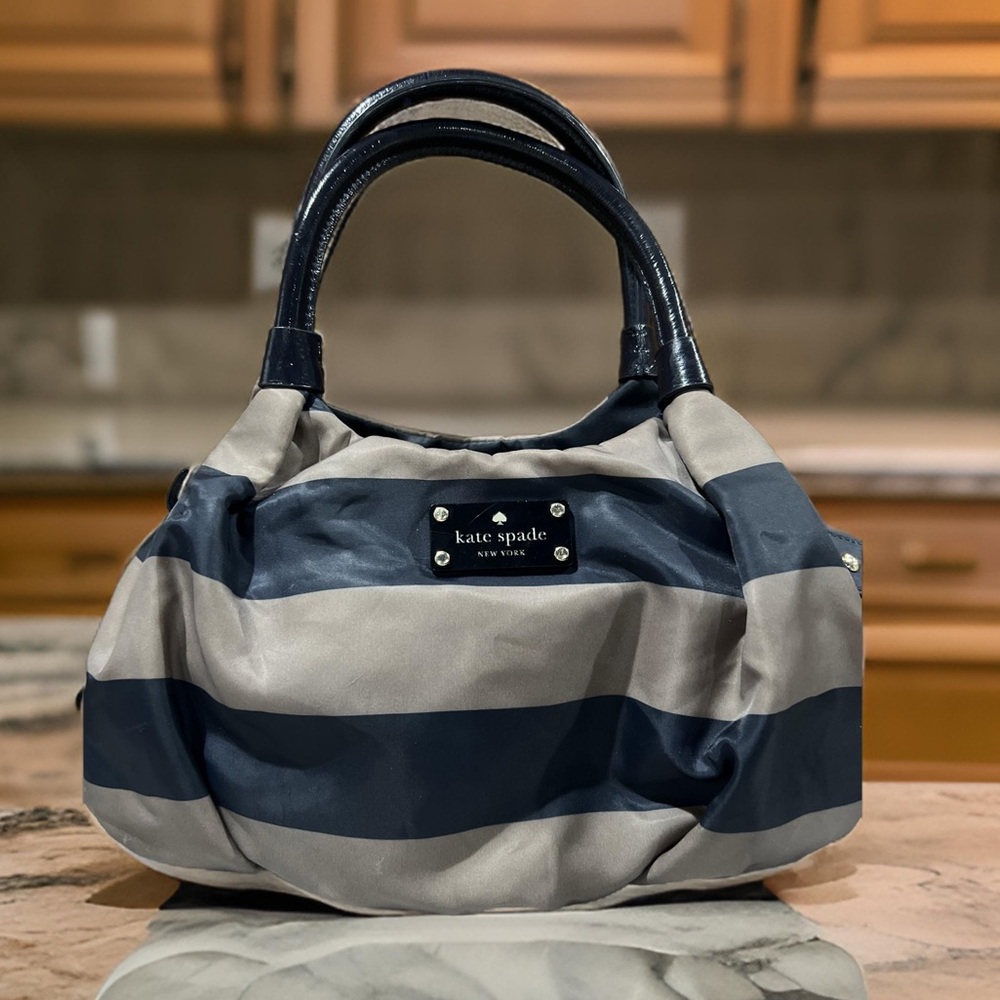 Kate spade dark creme and navy bag
